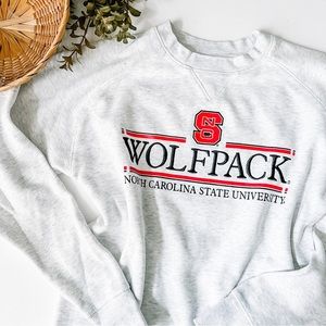 Champion | Men’s Gray NC State Crewneck Sweatshirt